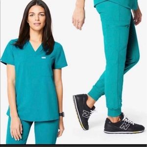 FIGS Teal Caterina and ZAMORA jogger XS XSP